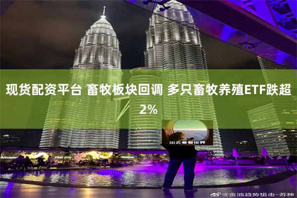 现货配资平台 畜牧板块回调 多只畜牧养殖ETF跌超2%