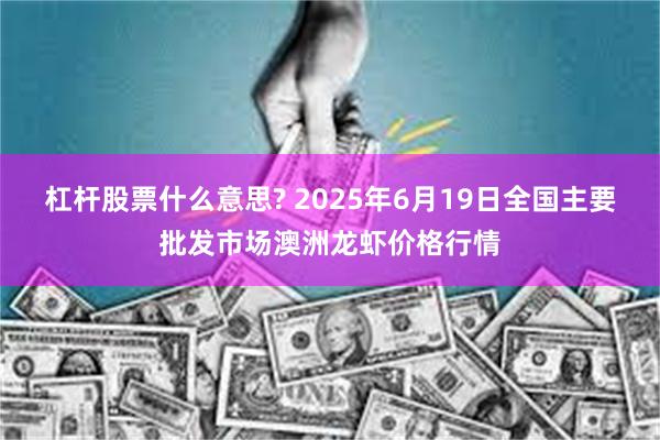 杠杆股票什么意思? 2025年6月19日全国主要批发市场澳洲龙虾价格行情